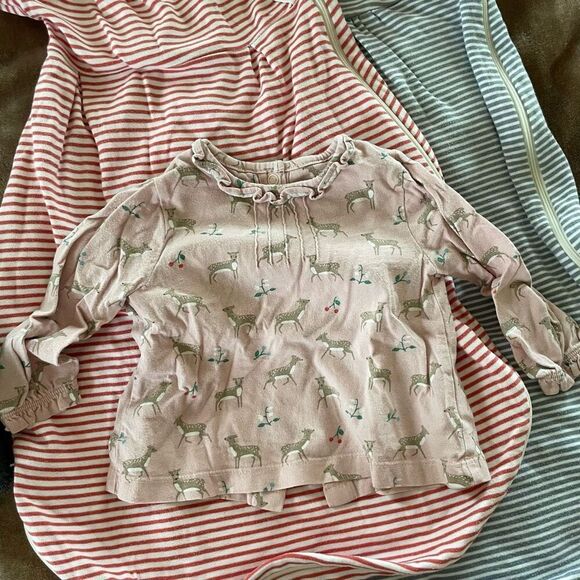 Exclusive Lot of 9 Baby Girl Winter Clothes Size 3-6 Months - Picture 8 of 16